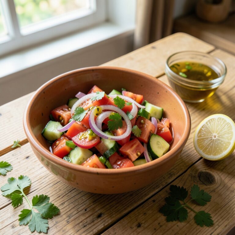 Çoban Salatası Tarifi: 4 Kişilik, Ölçülü Soslu