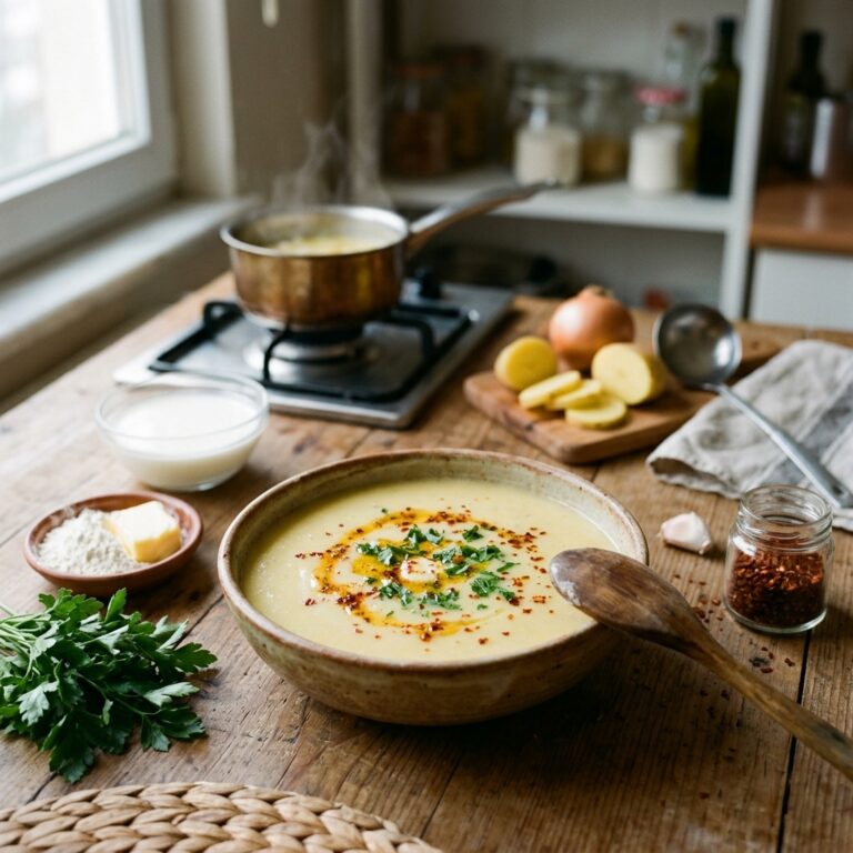 Patates Çorbası Tarifi: 4 Kişilik, Sütlü ve Pratik